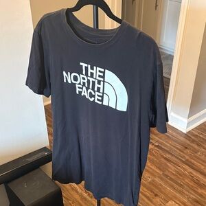 The North Face Dark Blue Tee with White Logo